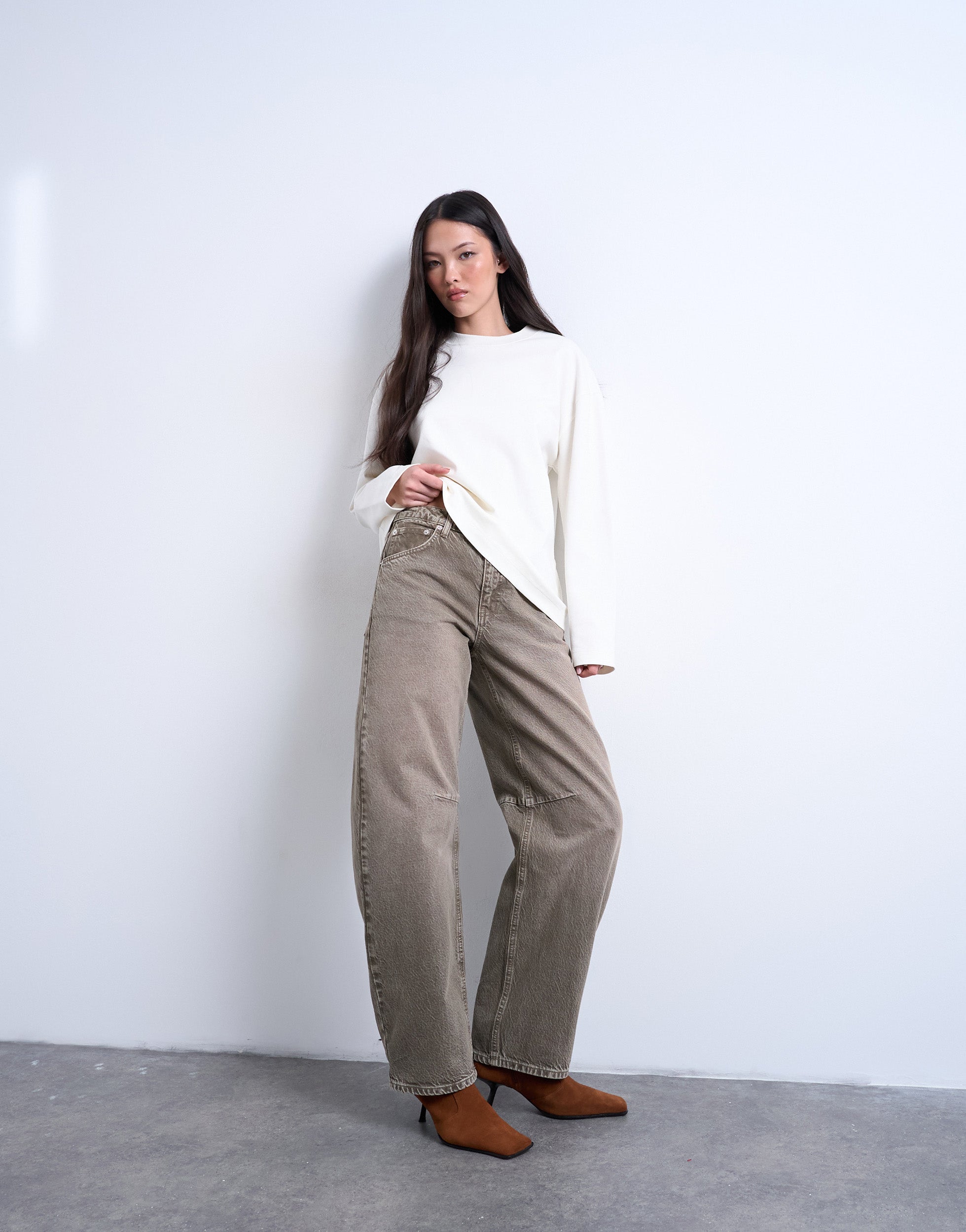 TSBARREL High waist Barrel fit Jeans