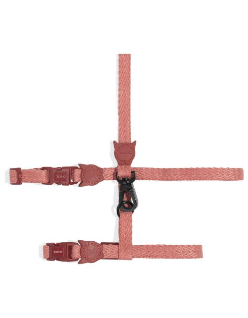 Zee.Dog Canyon Harnas + Lijn - Kattenharnas - 20-30x1.0 cm Lichtroze Set One Size