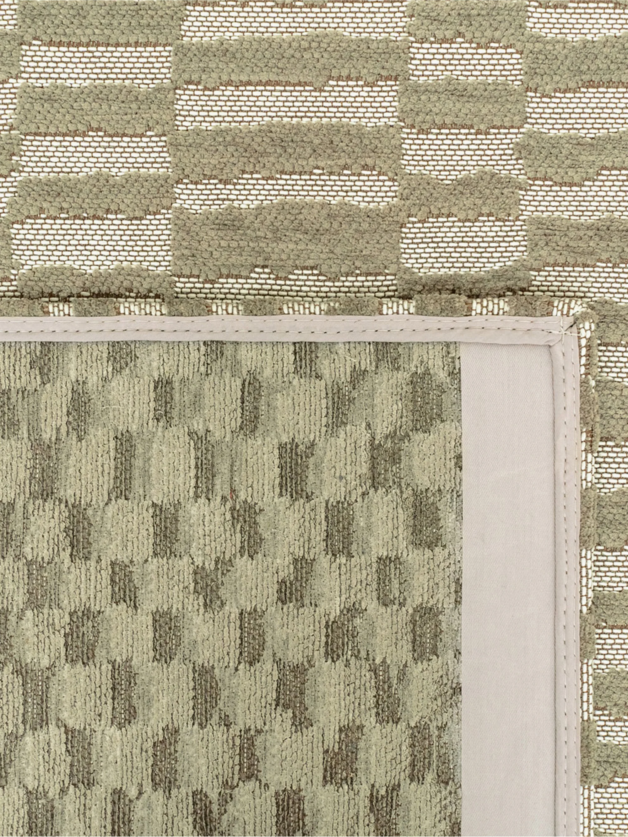 Wasbaar jacquard in- & outdoor vloerkleed Berber