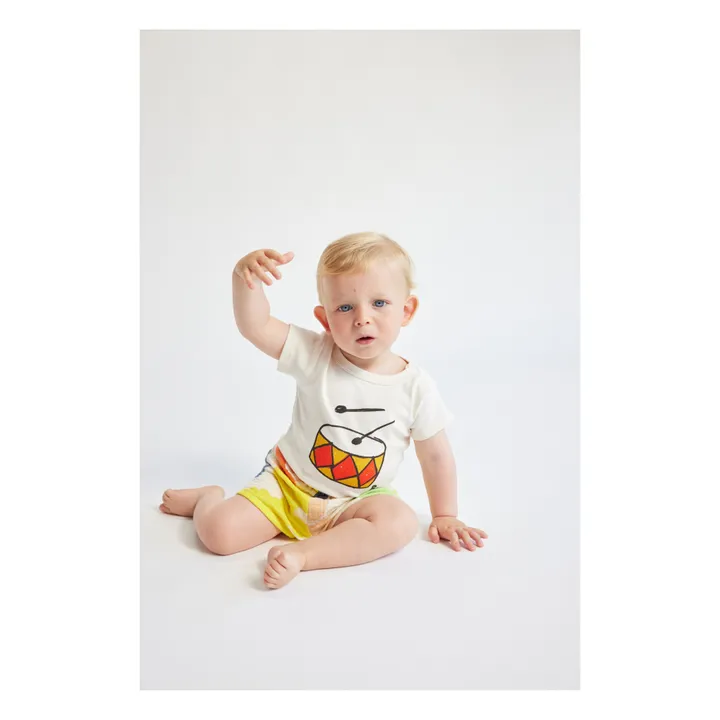 Bobo Choses Body Coton Bio Tambour | Beige