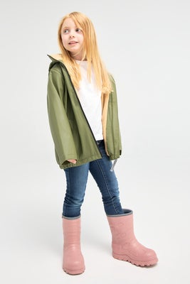 Nordbjørn Marstrand Fôret Regnjakke, Olive Green