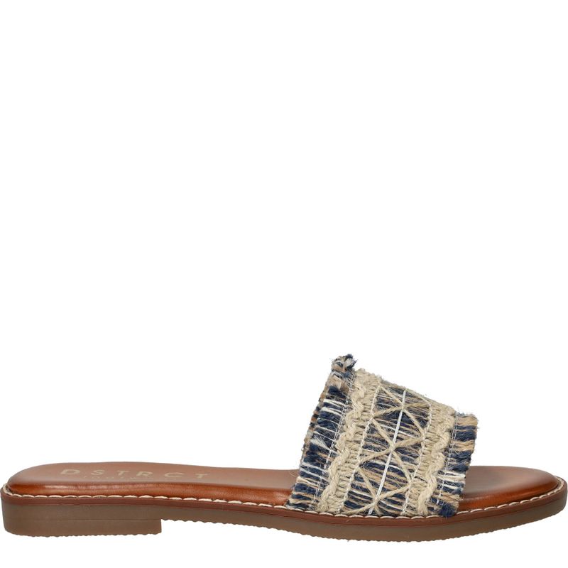 DSTRCT Slippers Blauw Dames