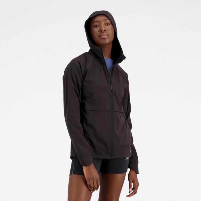 New Balance Dame Jakker Impact Run Water Defy Jacket Sort