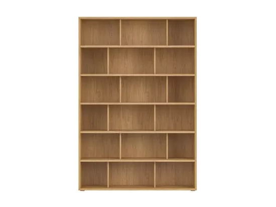 Bibliothèque scandinave finition bois clair chêne L140 cm EPURE