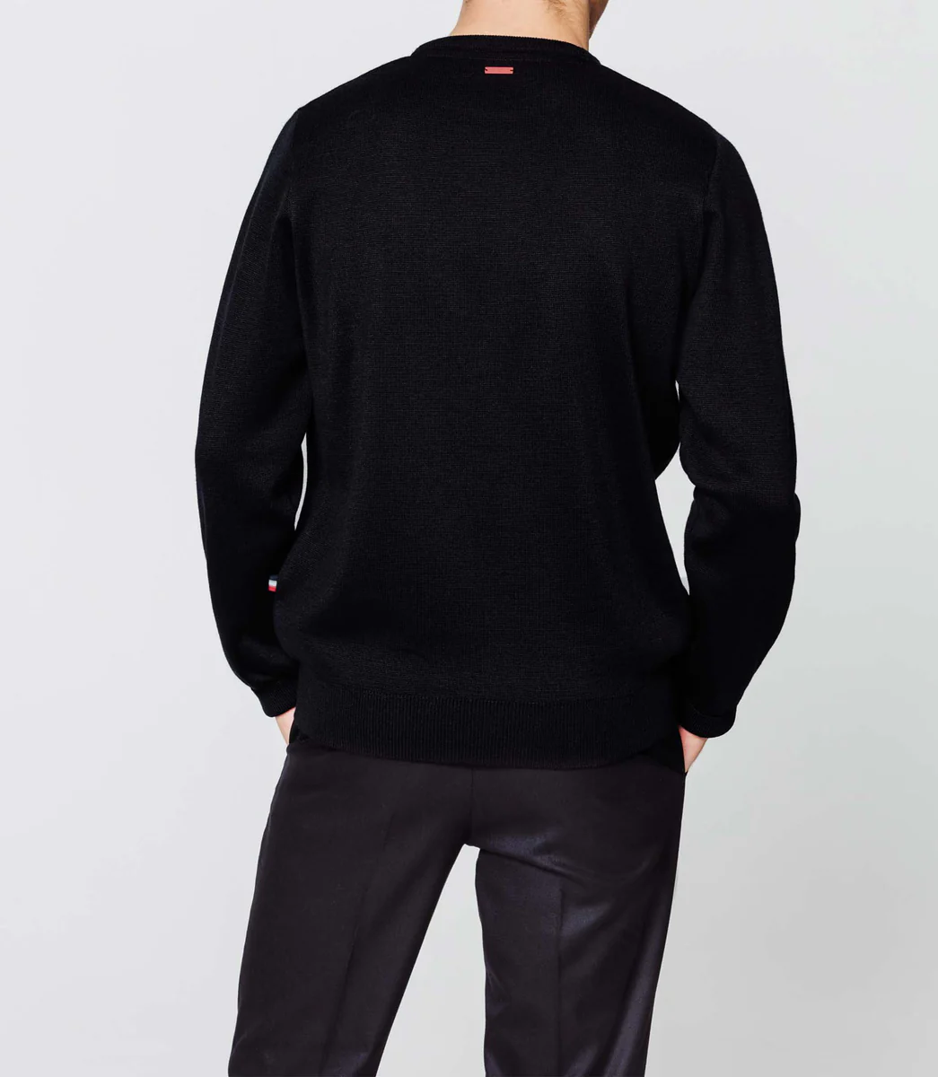 Pull marine blason poitrine