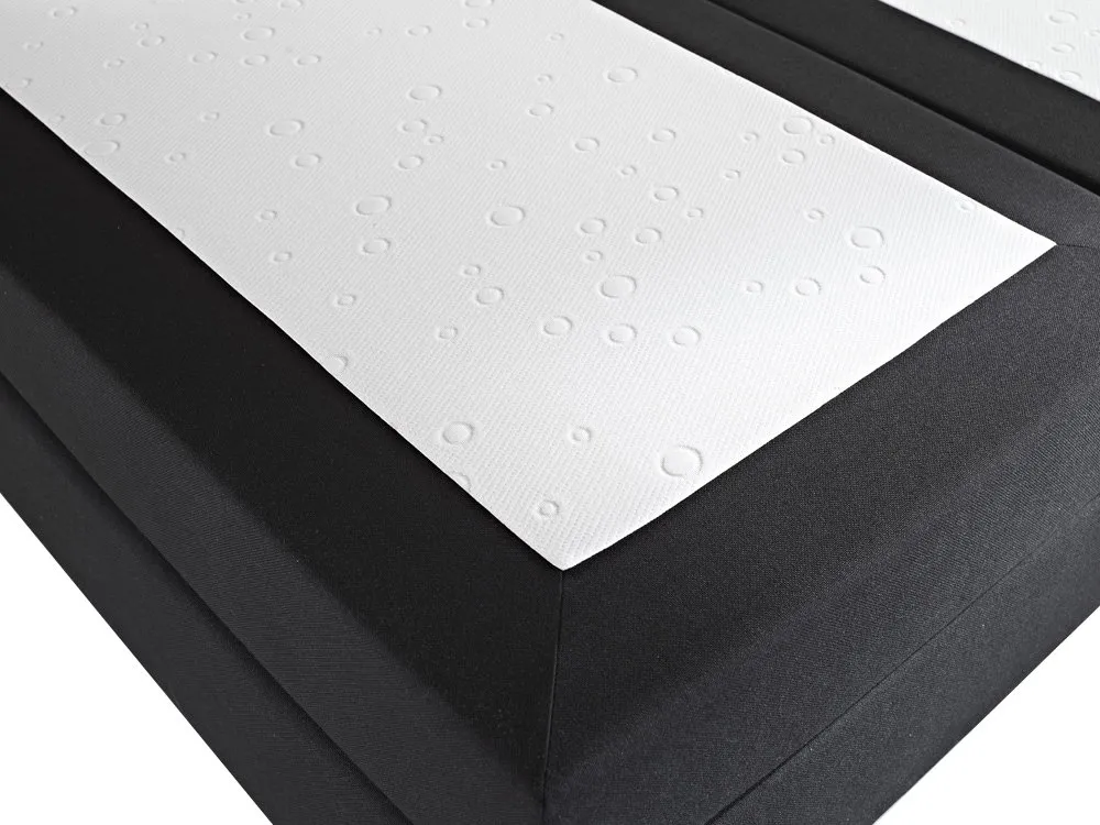 Boxspring Kunstleer PRESIDENT 180 x 200 cm Zwart