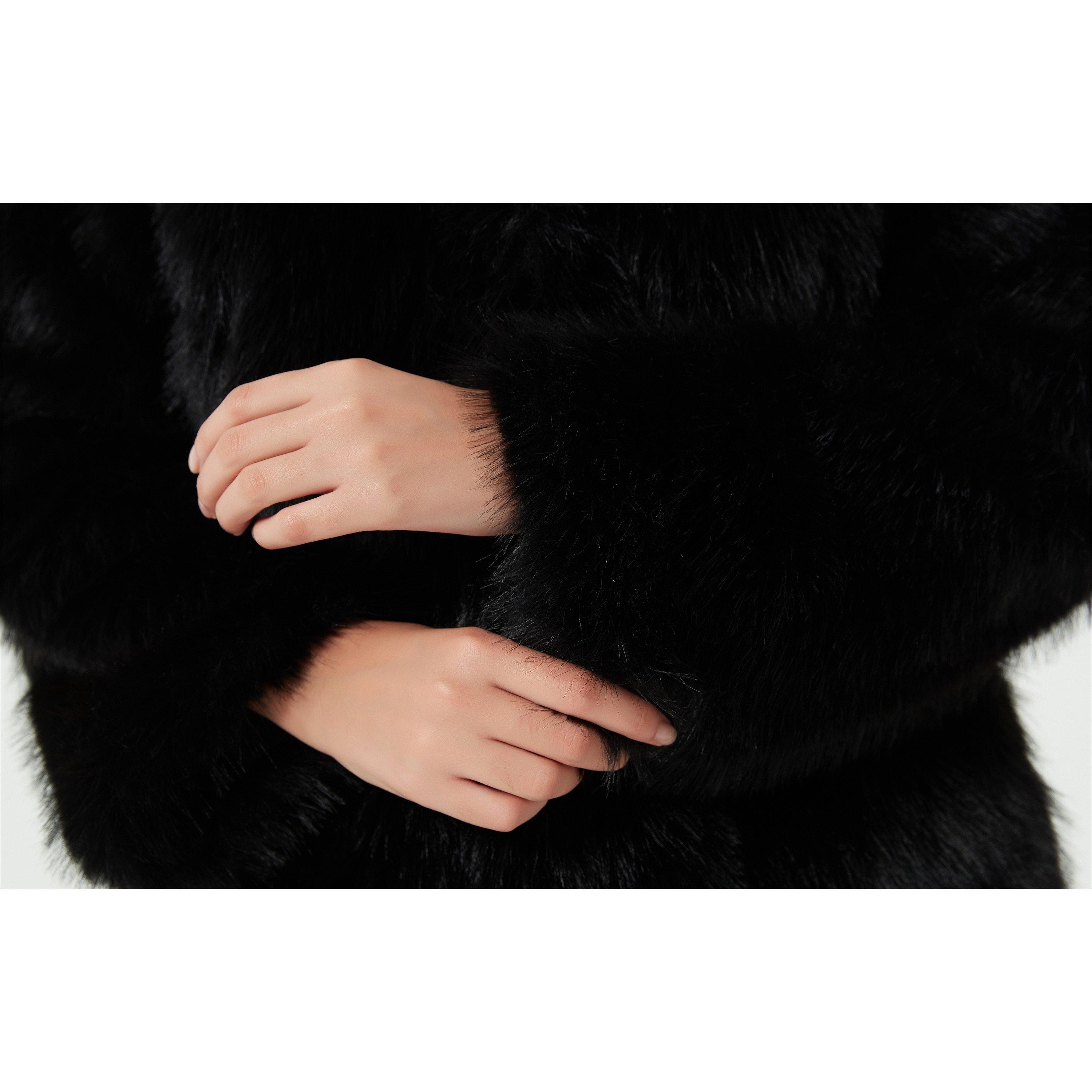 Be You B Faux Fur Fluffy Coat
