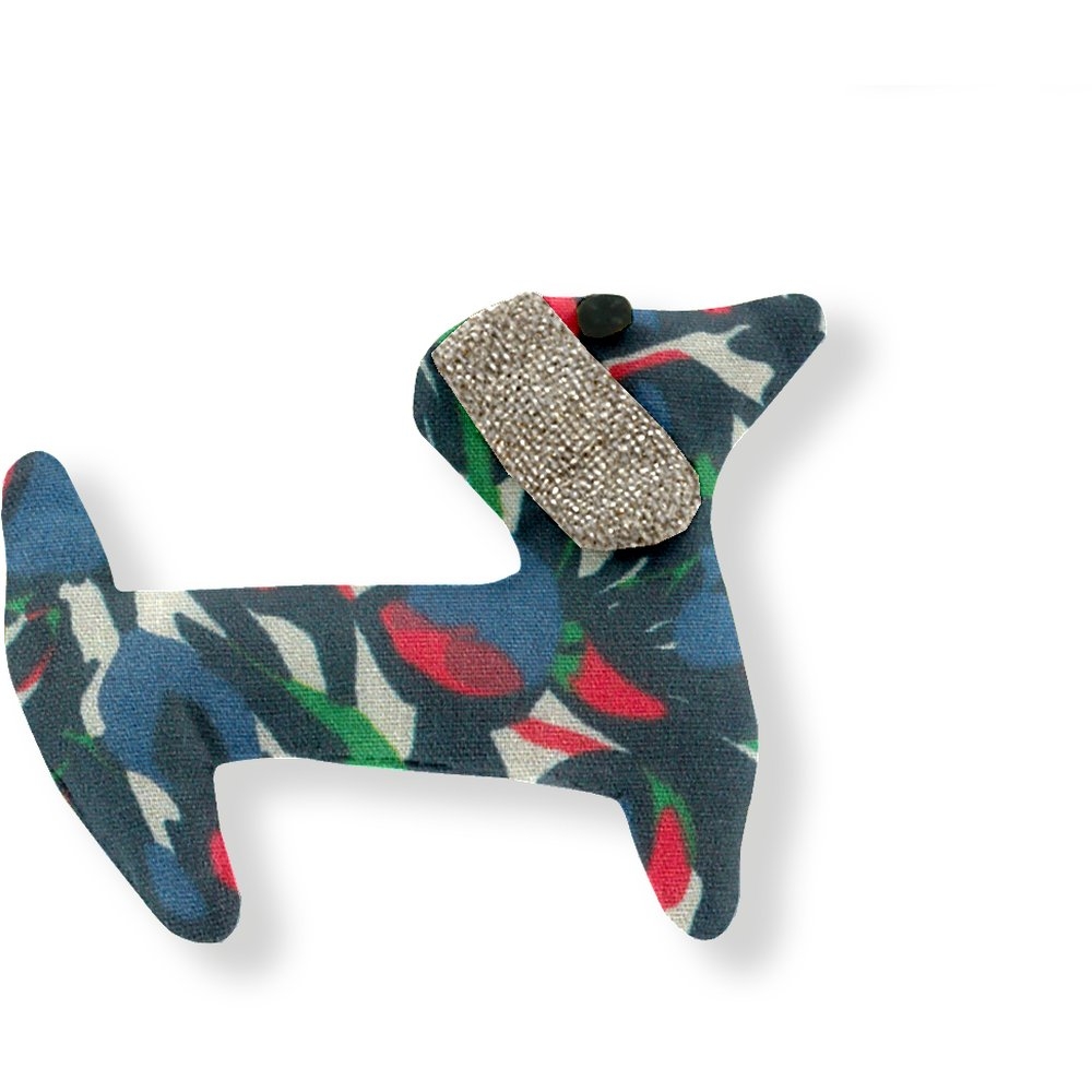 Barrette Basset Tulipes