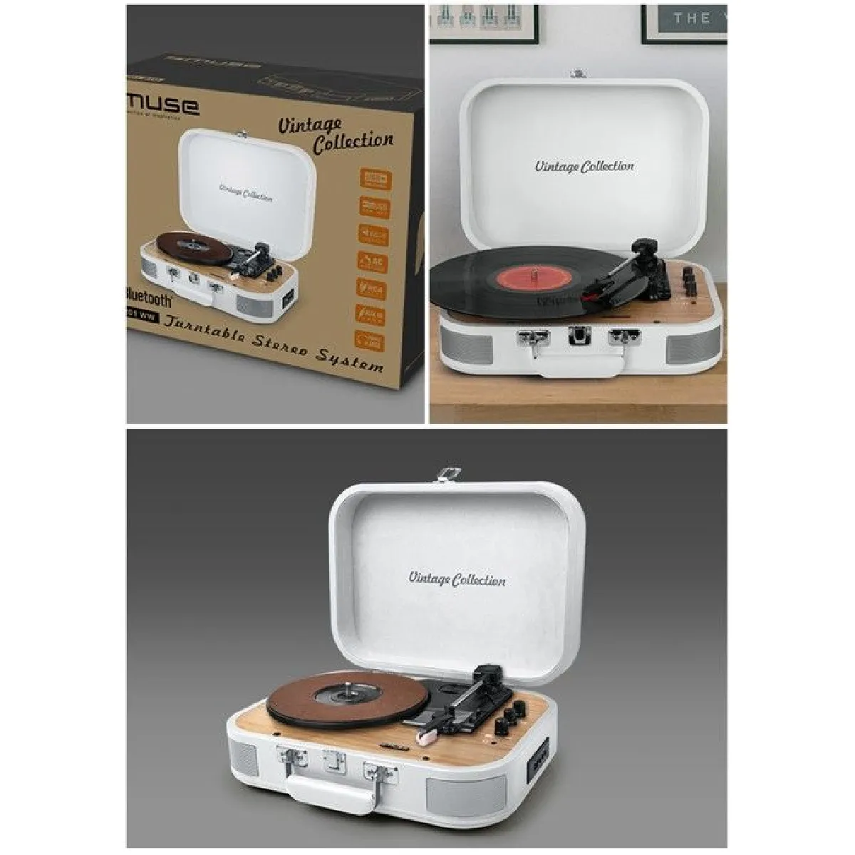 MUSE Platine vinyle - Blanche