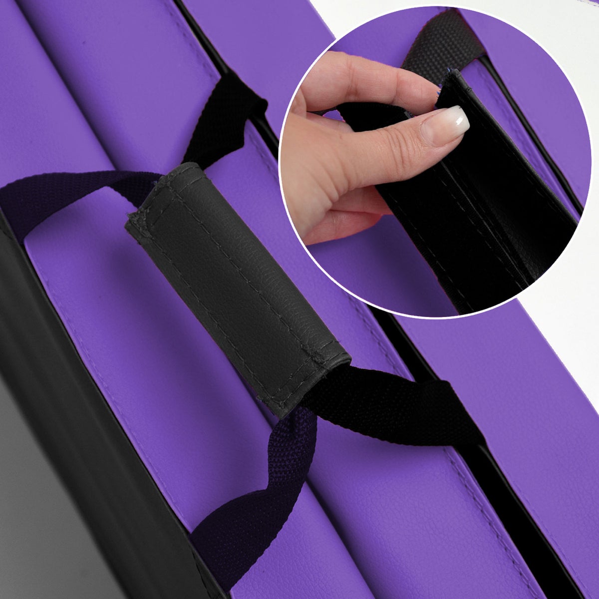 Opvouwbare gymnastiekmat 180x60 - 5 cm dikke oefenmat auberginezwart