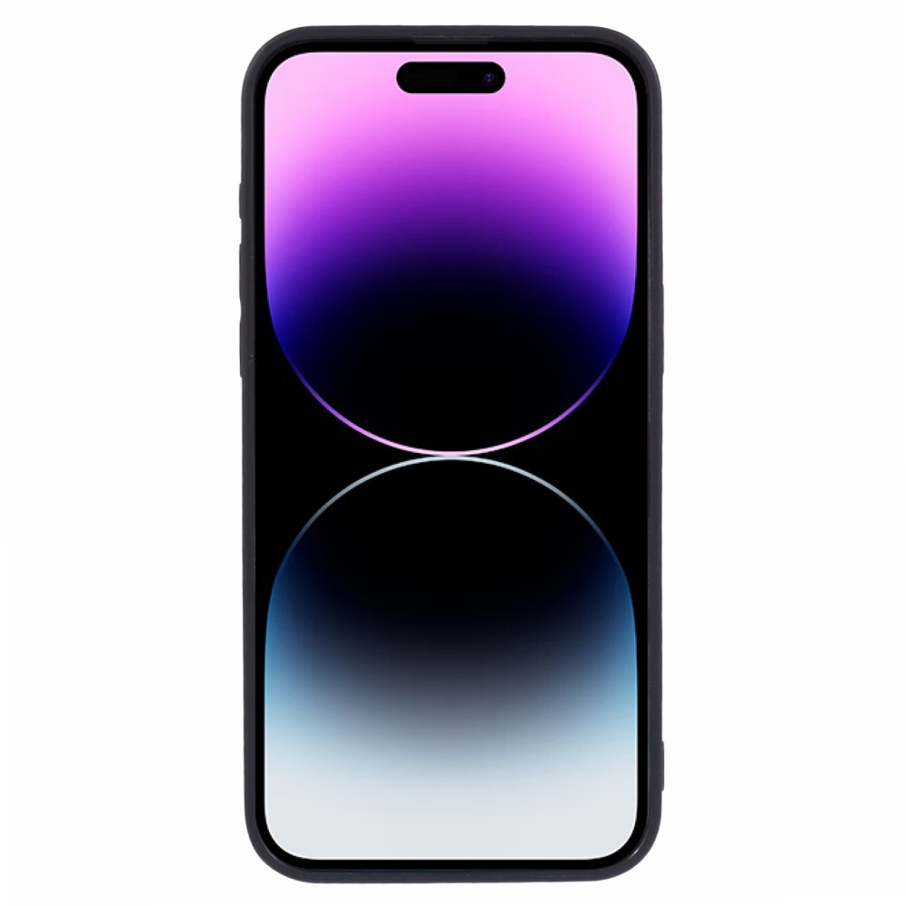 iPhone 14 Pro Hybrid Hülle TPU Bumper mit Acryl Rückseite im Batterie Platine Mainboard Design 1   Kameraschutz - Schwarz