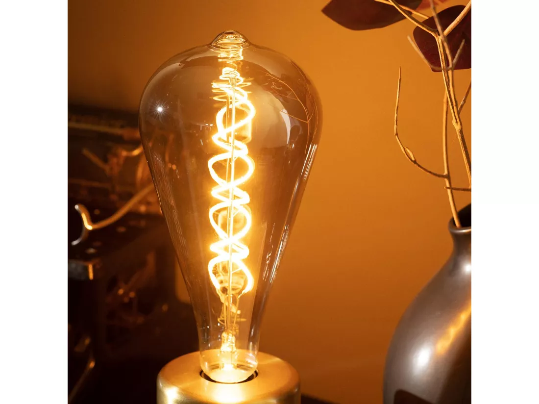 Ampoule LED Filament E27 4W 400 lm ST115 Smoky No Flicker 2200K Blanc chaud