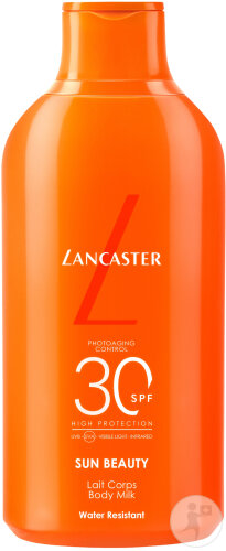 Lancaster Sun Beauty Sublime Tan Lait Velours IP30 Visage Et Corps Flacon 400ml Format Economique