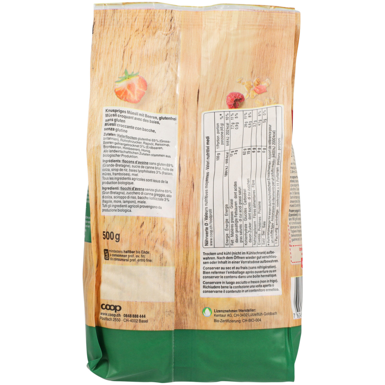 Naturaplan Bio Crunchy Berries 500G