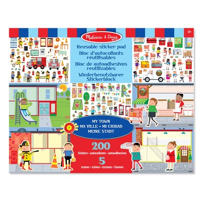 Melissa & Doug Klistremerkesetter Gjenbrukbar 6-Pack