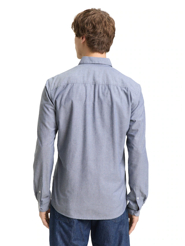 TOM TAILOR Denim Langarmshirt , mit Knopfleiste
