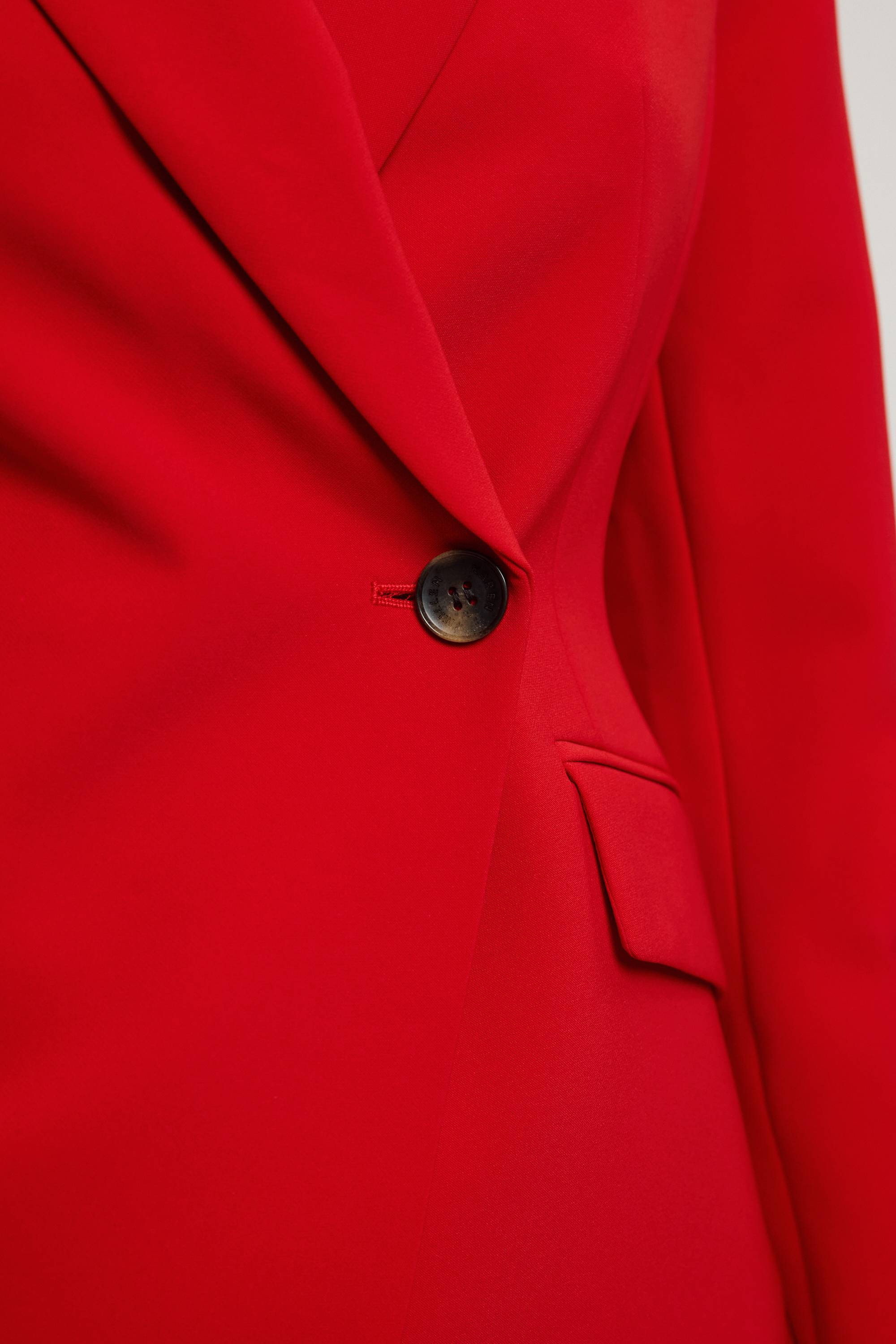 KarenMillen Blazer Ajusté Cintré En Viscose Compacte À Simple Boutonnage
