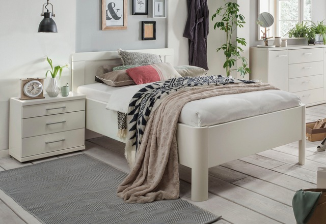 WIEMANN Holzbett »Bern, Bettgestell, Bettrahmen, für Schlafzimmer« 4-fache Liegehöhenverstellung, MADE IN GERMANY,  verschiedene Grössen und Farben, in Komforthöhe