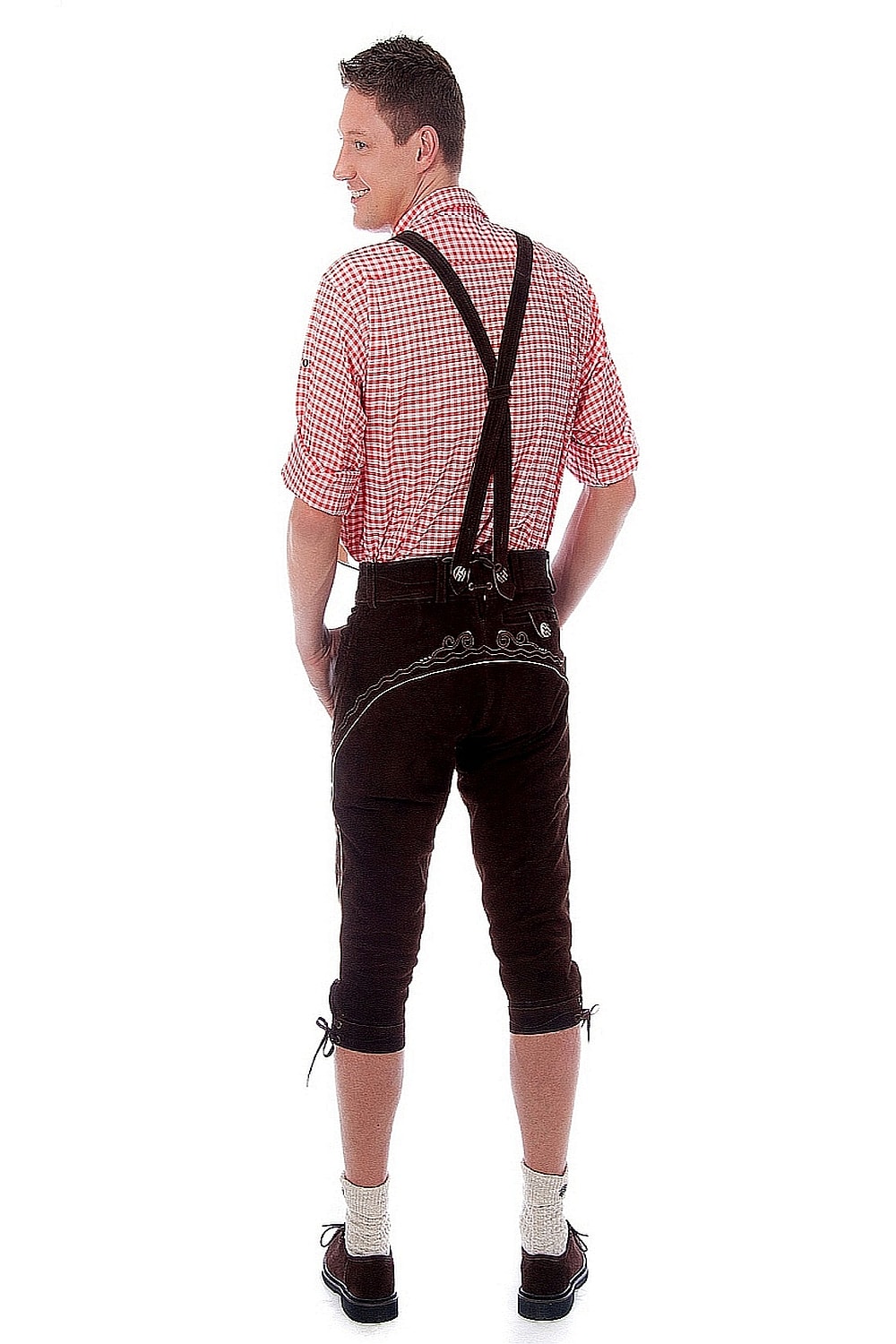 Trachtenlederhose Kniebundhose