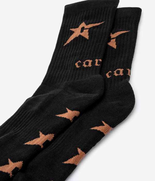 Carpet Company C-Star Logo Socken US 9-12 (black brown)