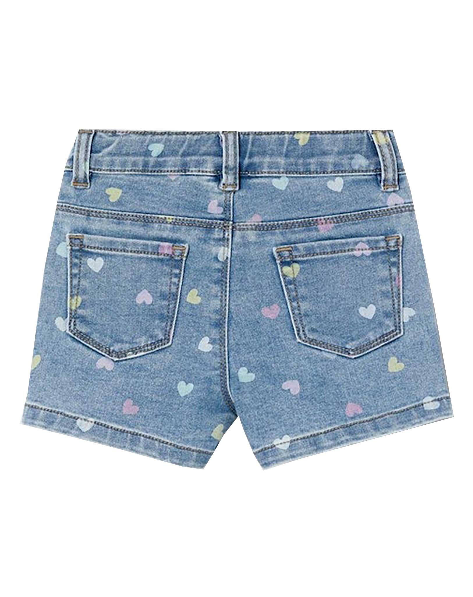 Jeans-Shorts NMFSALLI HEARTS 3555-ON in medium blue denim