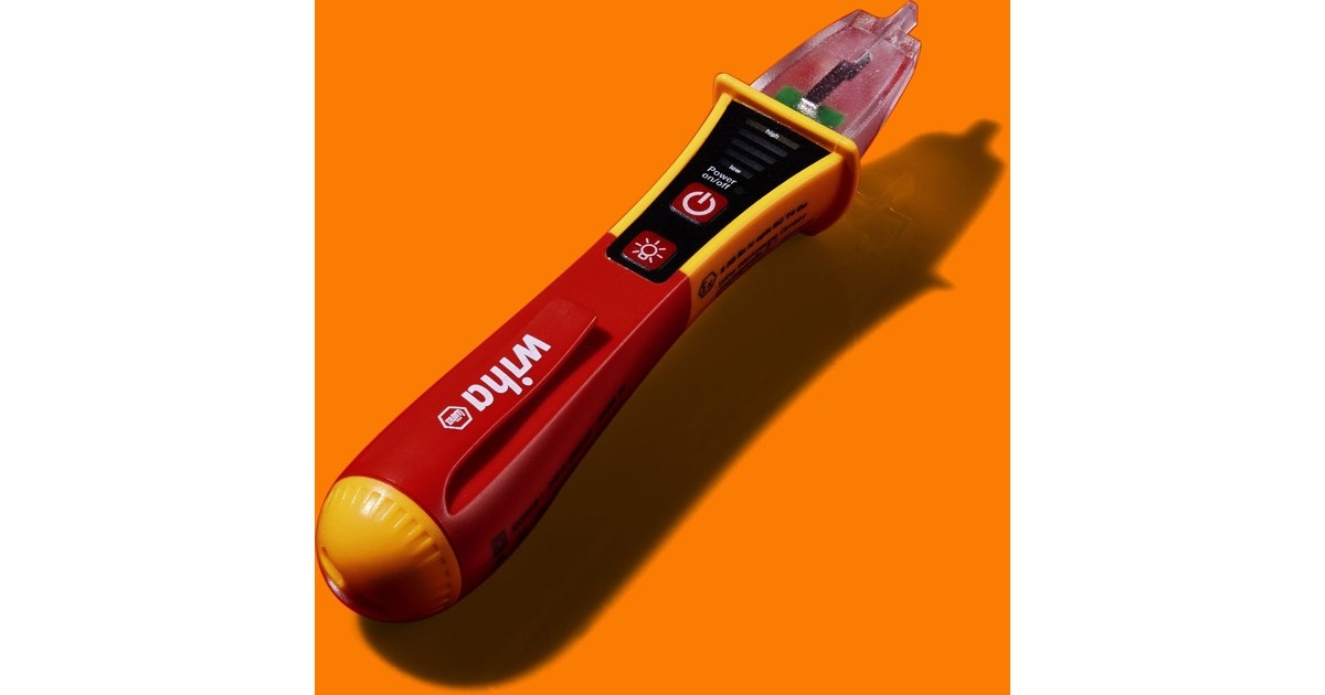 WihaSpanningszoeker Volt Detector EX-beschermd detectieapparaten  (Rood/geel, Contactloos, eenpolig, 12 - 1.000 V AC)