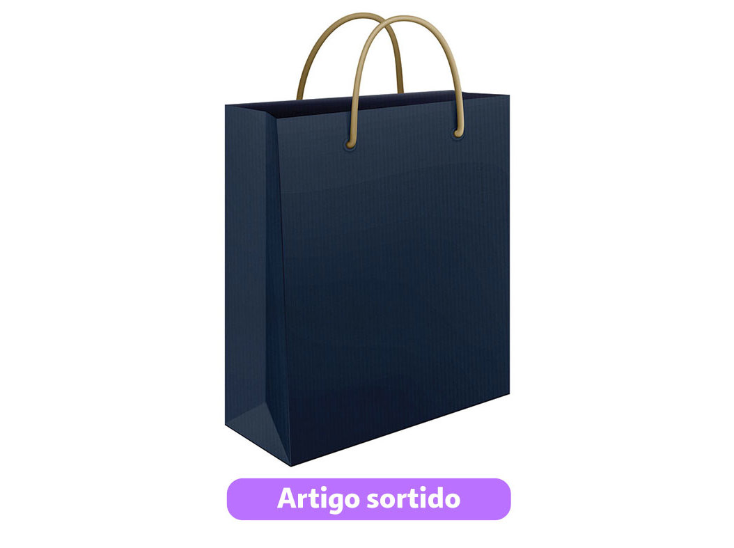 SACO PAPEL KRAFT MITOS XL 45X48X17CM CORES SORTIDAS