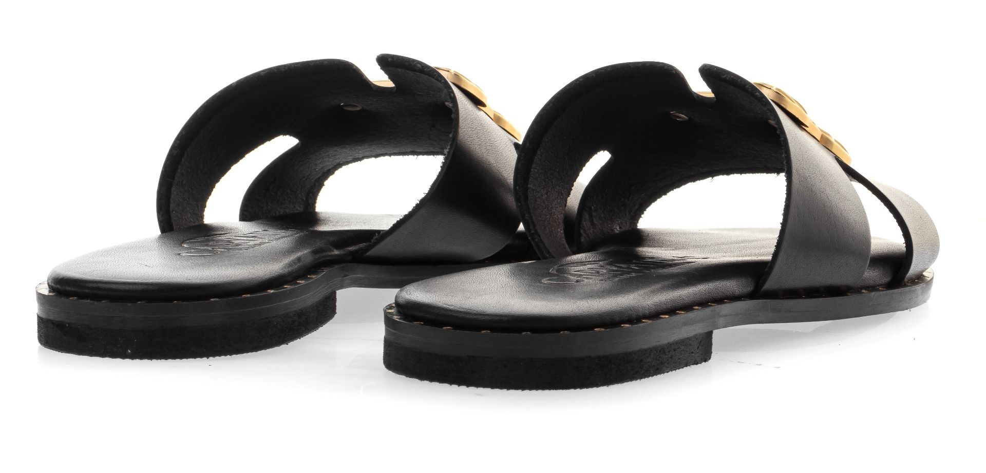 Caryatis Leather Sandals