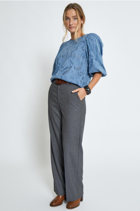 Peppercorn blauwe dames blouse
