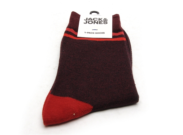 Jack and jones famille accessoires jacnight twist socks bordeaux