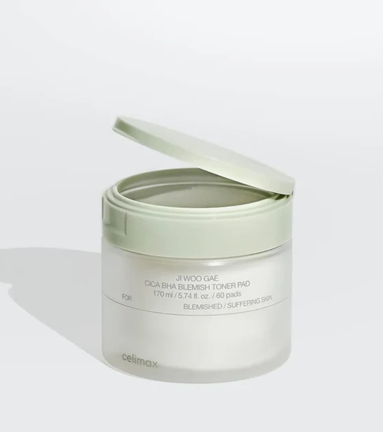 Celimax - *Ji Woo Gae* - Almofadas esfoliantes CICA BHA Blemish Toner Pad - 60 pads