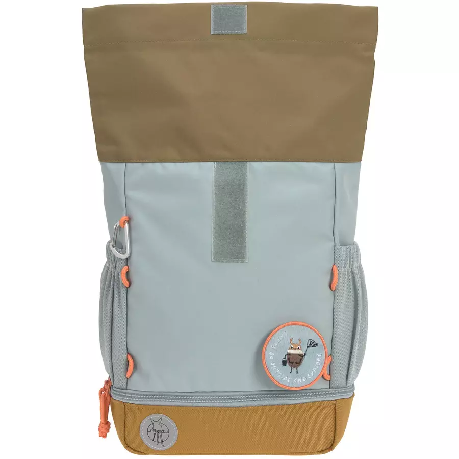LÄSSIG Mini Rolltop Backpack, Nature light blue