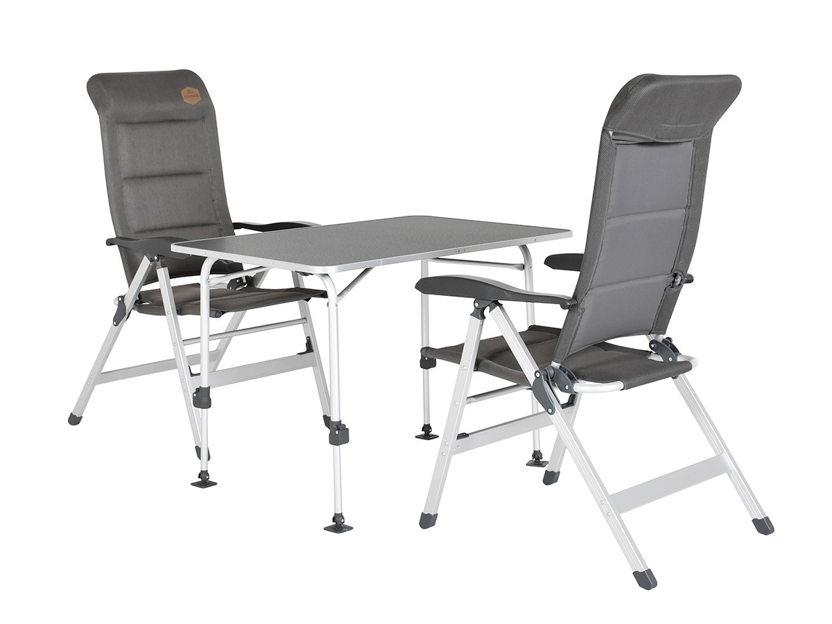 Obelink Abruzzo Superlight 100 en Corsa Grey tafel met standenstoelen