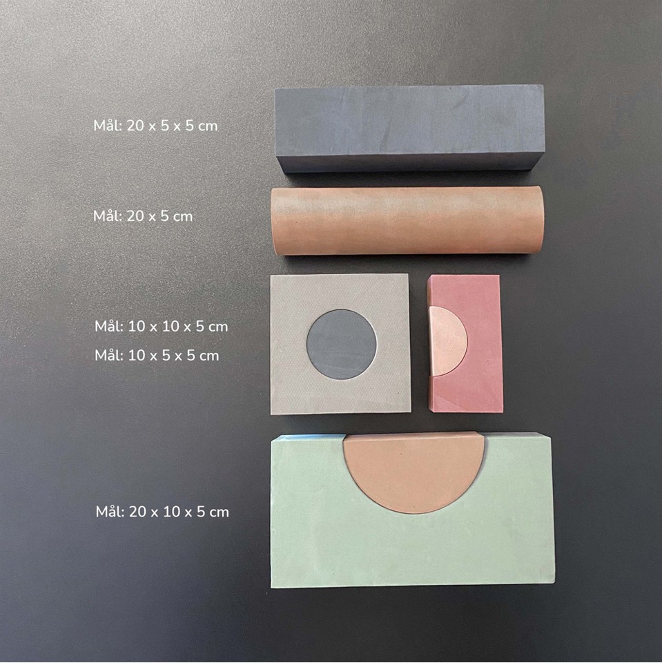 BabyTrold - Byggeklodser i skum - Dusty Rose