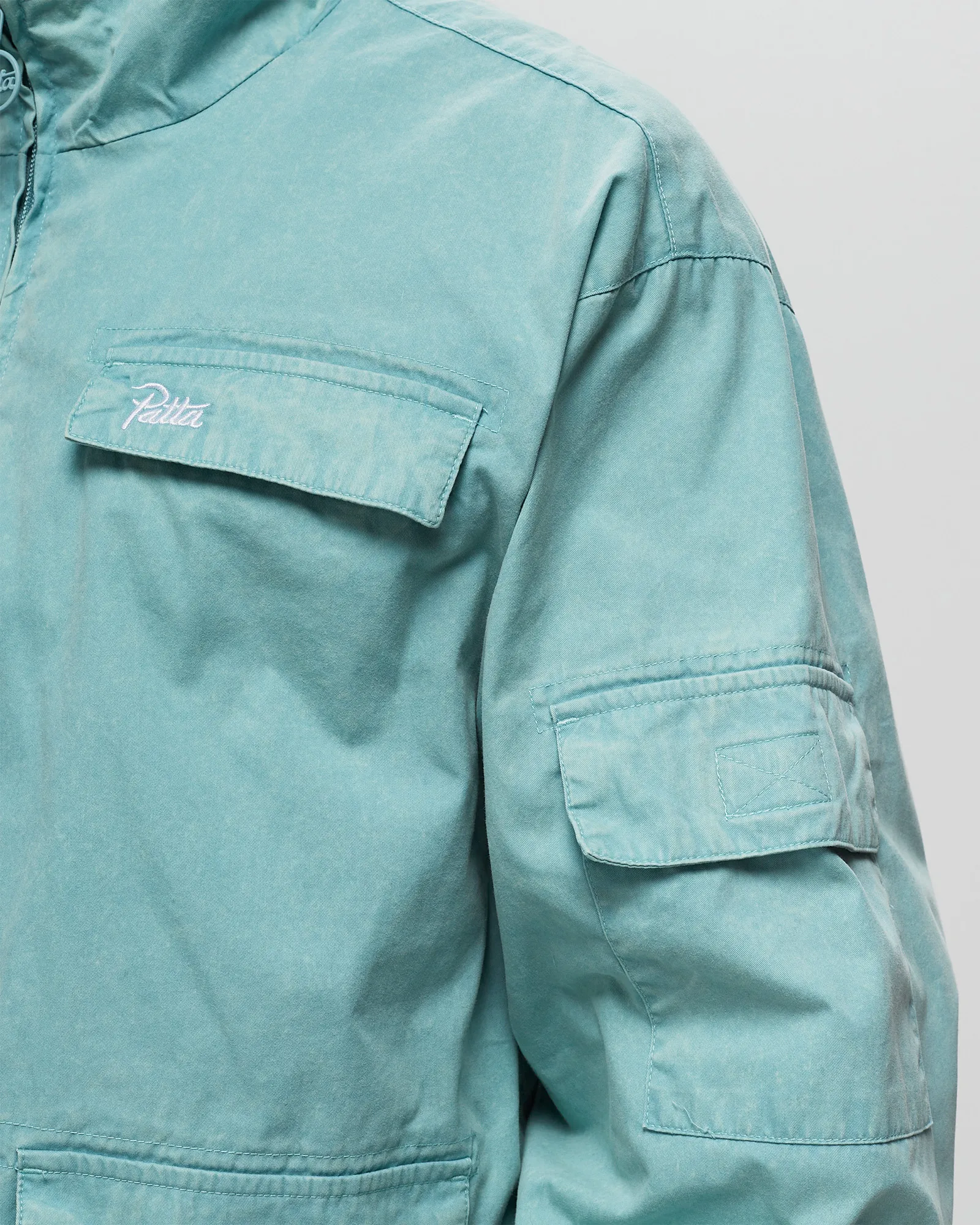PATTA Acid Washed Track Jacket
