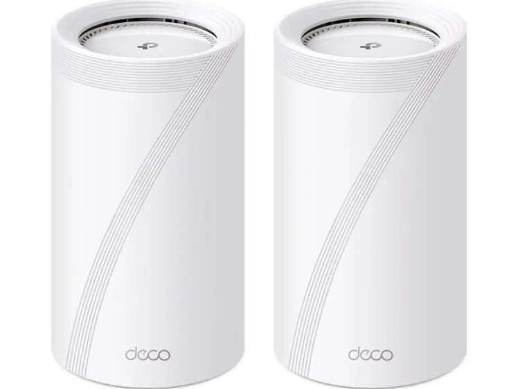 TP-Link Deco BE85 (2-Pack), Hvid, Intern, Mesh-system, CE: <20 dBm (2.4 GHz), <30 dBm (5 GHz), <23 dBm(6 GHz), Tri-band (2,4 GHz/5 GHz/6 GHz), Wi-Fi 7 (802.11be)