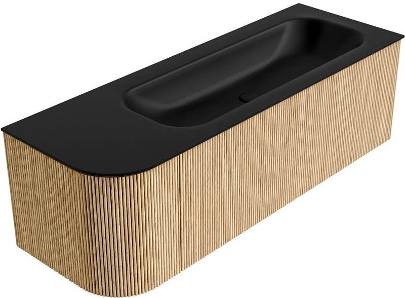 KURVE - Badmeubel - Eiken - Halfrond Design