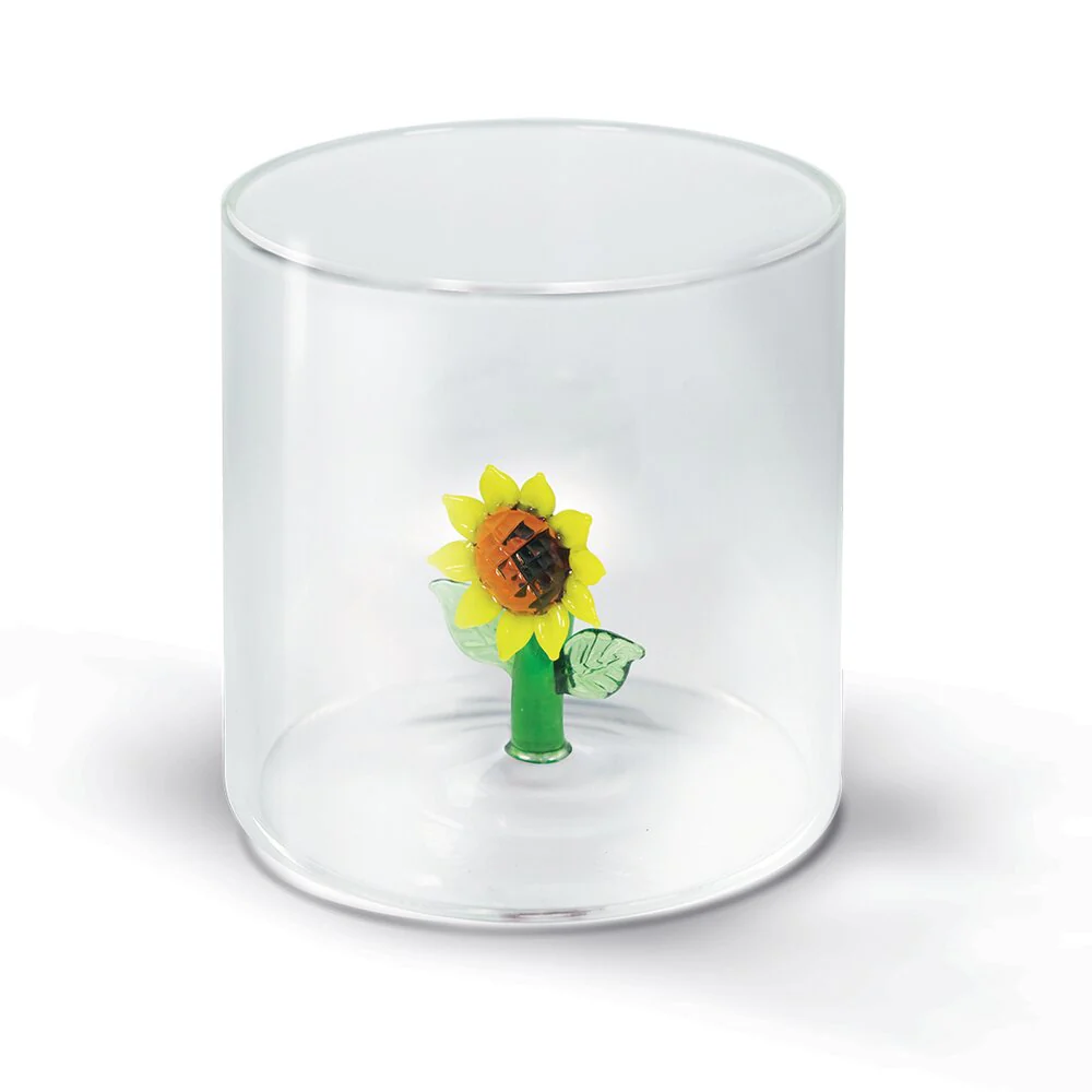 WD lifestyle  Borosilicate Glas, Sunflower - 250 ml.