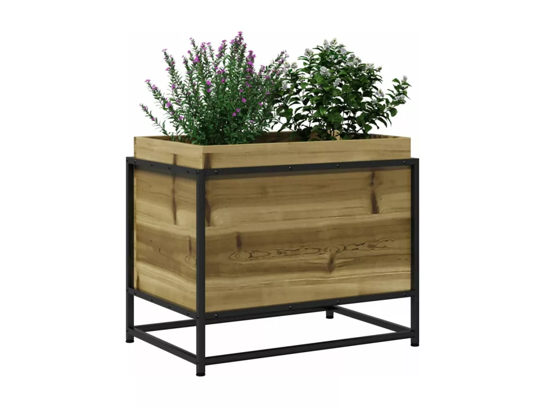 Jardinière 60x40x50 cm bois de pin imprégné