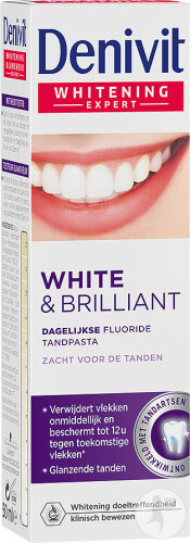 Denivit Dentifrice Blancheur Blanc Et Éclat Doux Pour Les Dents Tube 50ml