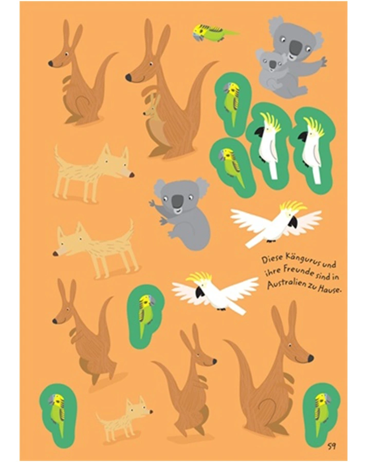 Mein extradickes Stickerbuch: Tiere