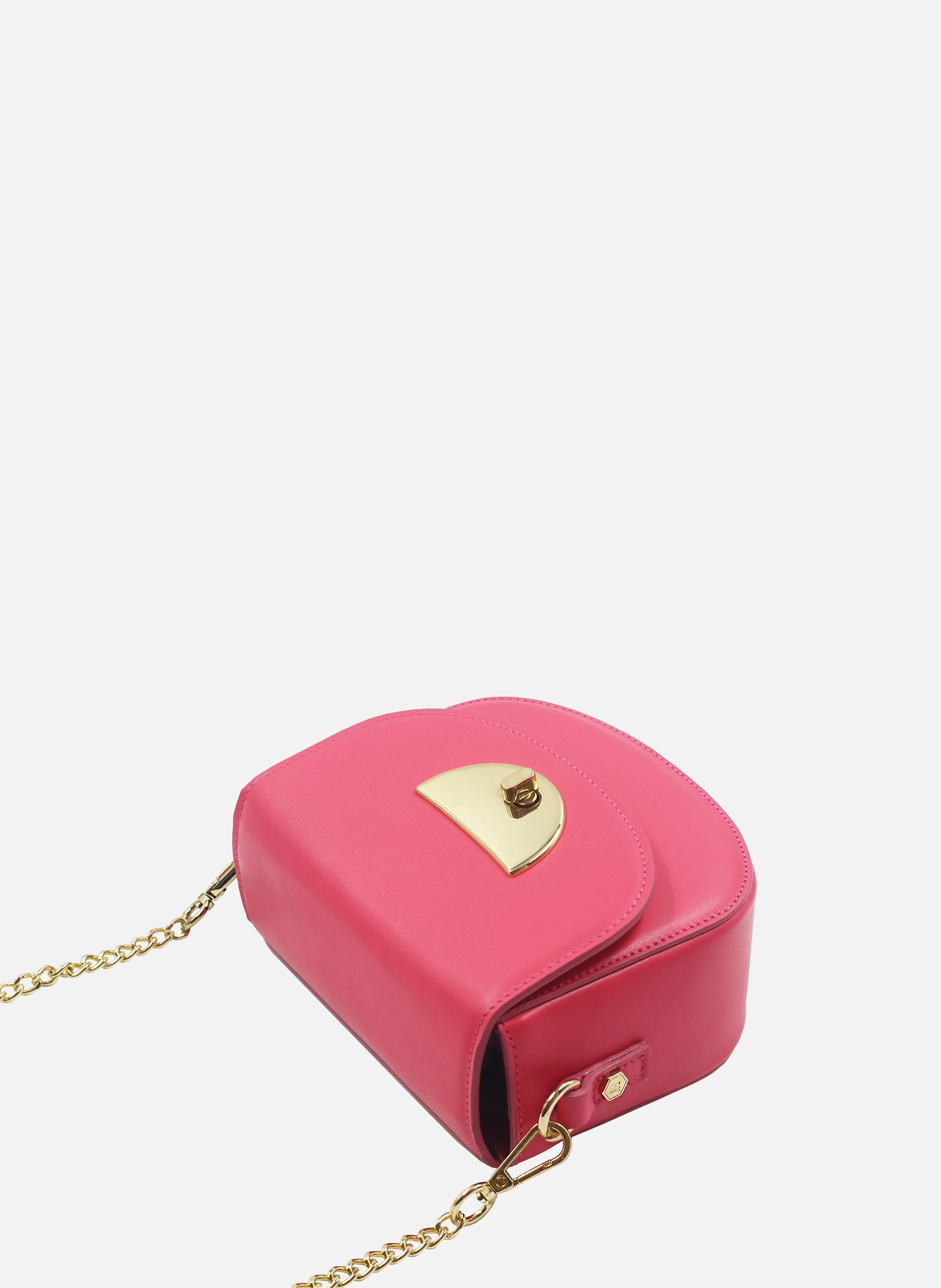 Mini sac cuir lisse | Rose