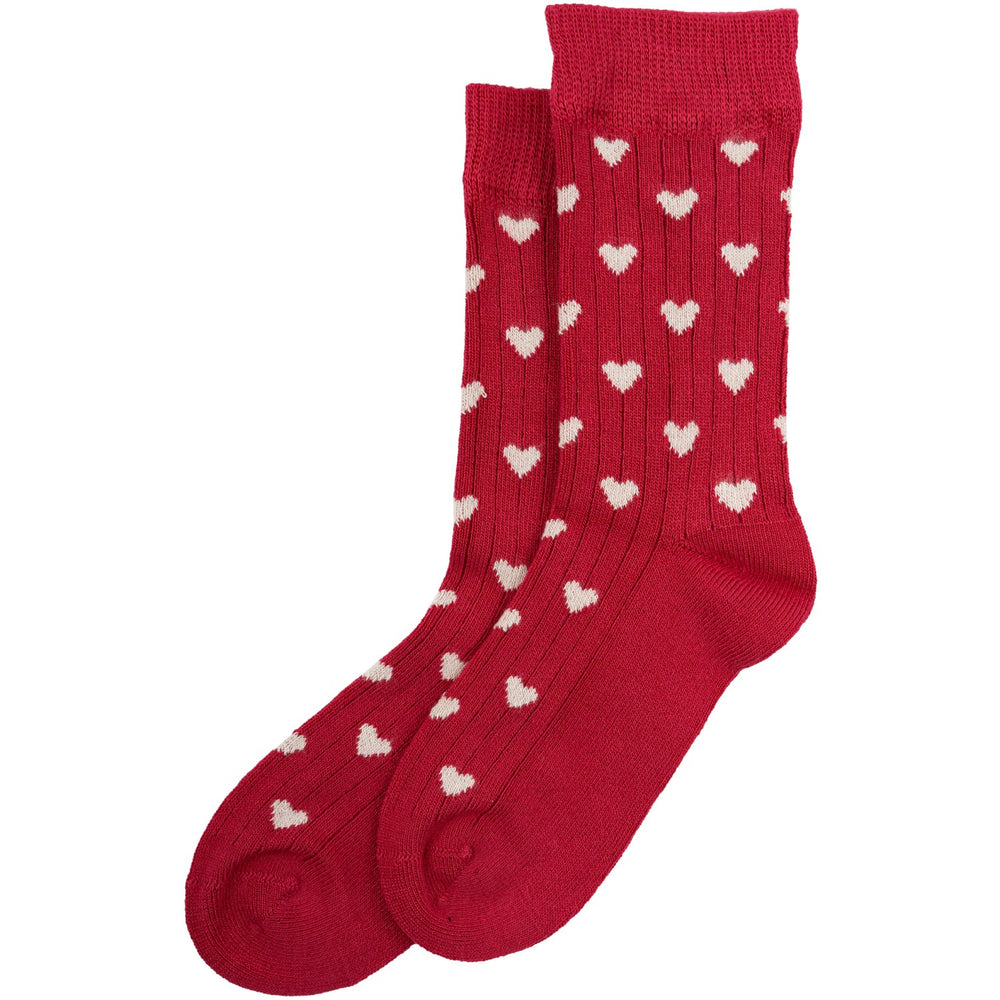 Køb minipop® Chili Pepper/Off White Bambus Heart Strømper
