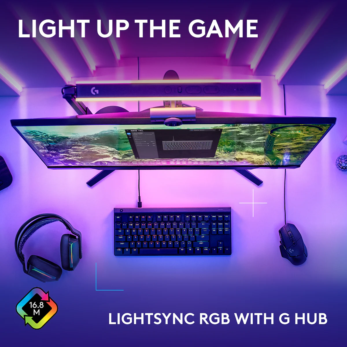 Logitech G G515 gamingtastatur (tactilt, sort)
