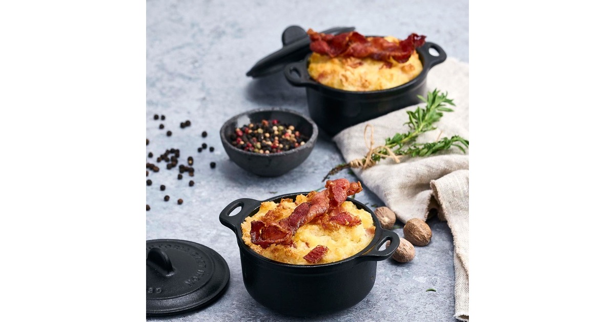 VictoriaMini Cocotte 0,22 liter, Enameled bak-/braadpan  (Zwart)