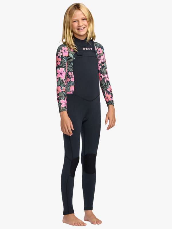 3/2mm Swell Natural Combinaison de surf zip poitrine Rose Fille 8-16 ans