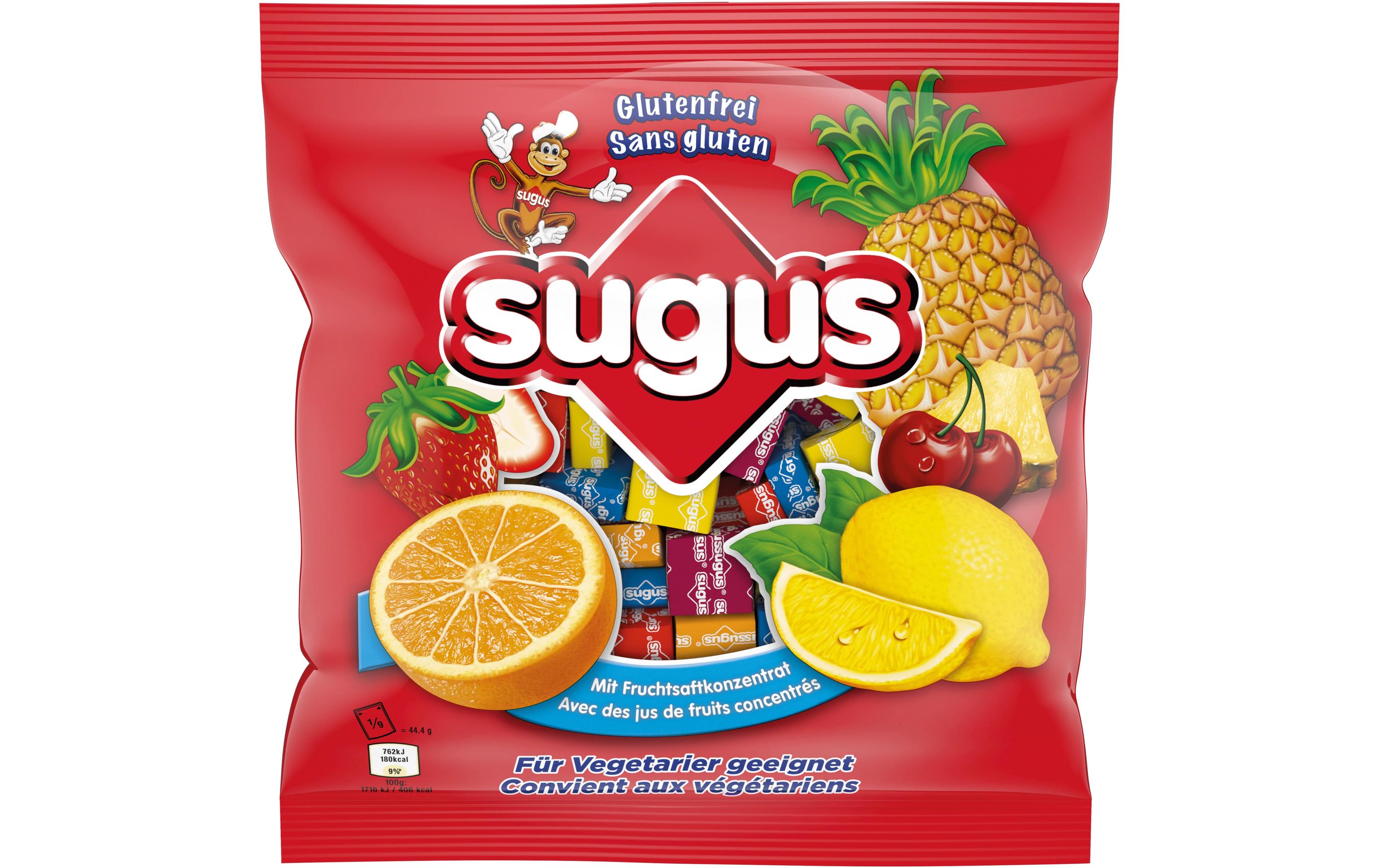 Kaubonbon glutenfrei 400 gKaudragees mit Fruchtgeschmack und konzentrierten Fruchtsäften