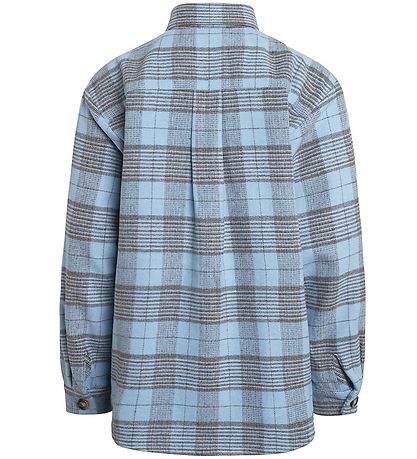 Grunt Hemd - Nippy - Baby Blue m. Karos