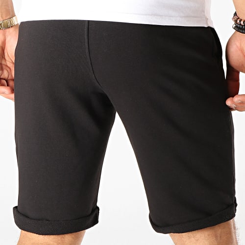 Short Jogging Logo Noir Blanc