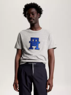 Camiseta TH Monogram Mouliné